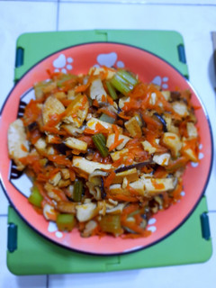 客家小炒(素食) 的食譜成品照片