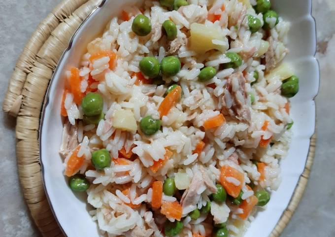 Salade de riz légume thon 🍚