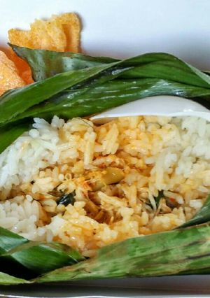 Foto resep Nasi bakar ayam suir kemangi