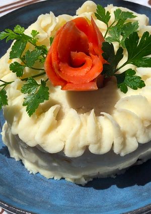 A picture of Potato Sandwiches Cake🌹.
