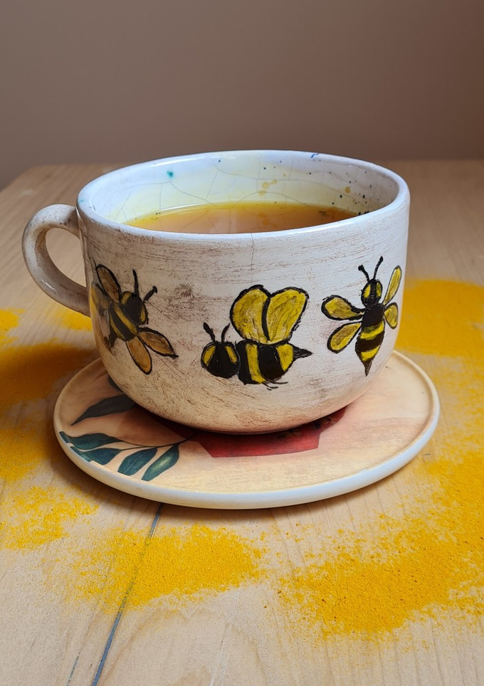 Una foto de Infusión de cúrcuma sin leche 💧💧💧Chai "color otoño" 🍁