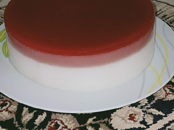 Resep Puding Busa Lapis Strawberry Sederhana Dan Enak