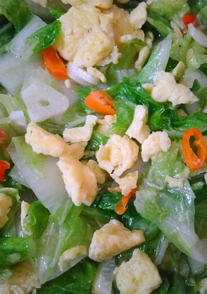 Foto resep Cah Sawi Putih & Telur
