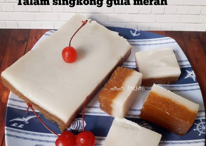 Talam singkong gula merah