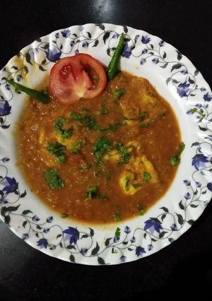 A picture of Anda masoor dal.