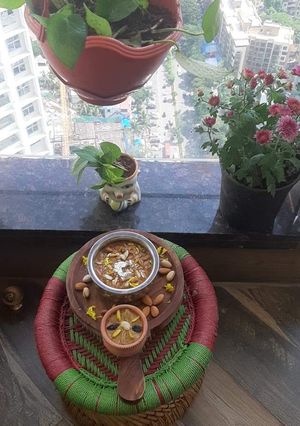 A picture of Instant Jaggery Rabdi.