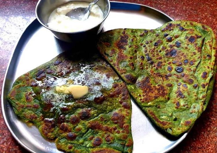 Simple Way to Prepare Quick Palak naan 😋