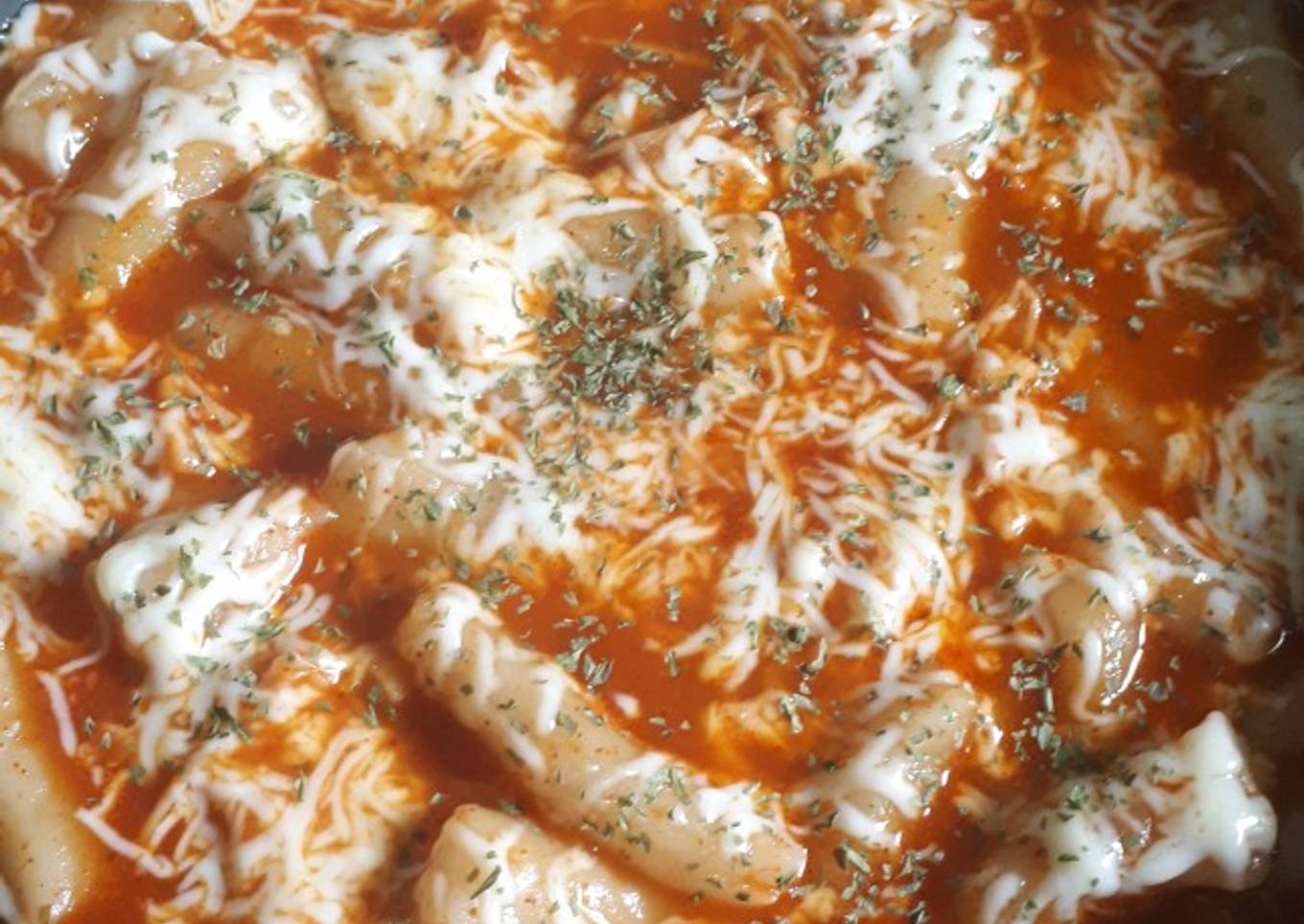 Spicy Cheesy Tteokbokki