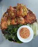 Bánh tôm chiên khoai lang