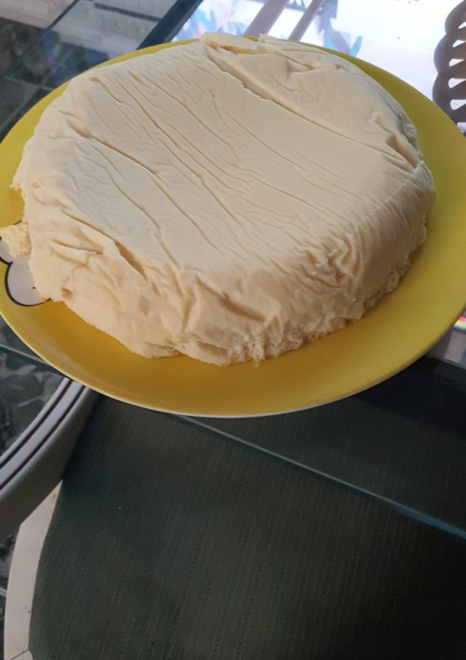 Una foto de Tarta de queso estilo japonesa muy rica