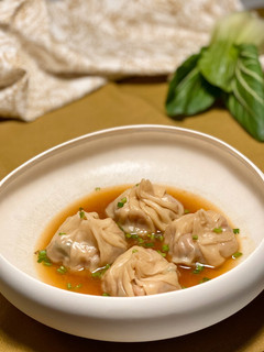 Una foto de Dumplings chinos