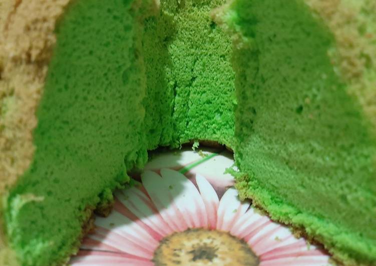 Pandan Chiffon Cake loyang Tulban