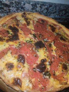 Una foto de Tarta salada de tomate