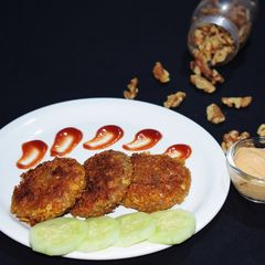 Walnut Carrot Paneer Kabab A picture of Walnut Carrot Paneer Kabab.