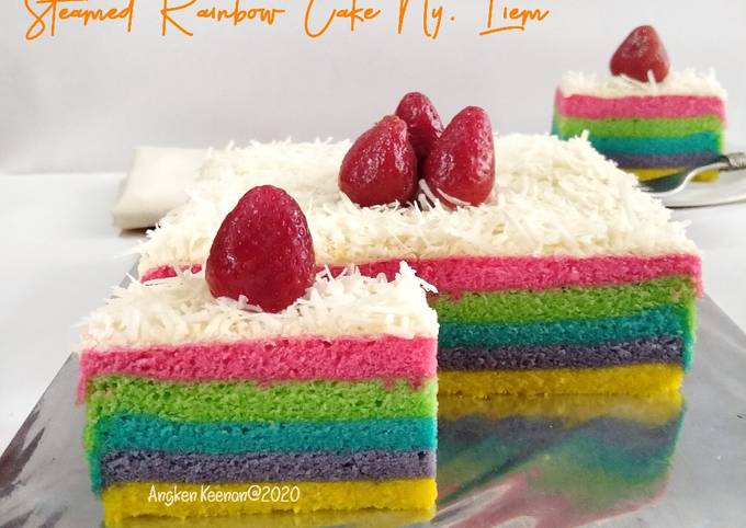 Resep Steamed Rainbow Cake Ny. Liem Resep Steamed Rainbow Cake Ny. Liem