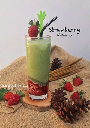 Foto resep Strawberry Matcha Ice
