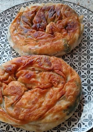 A picture of Individual Spinach and Cheese Pies.