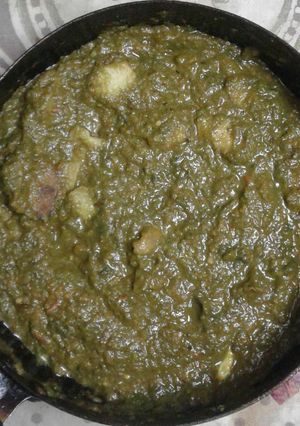 A picture of Palak saag.