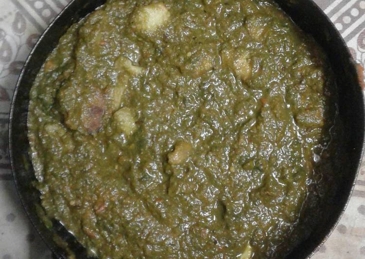 Easiest Way to Prepare Homemade Palak saag