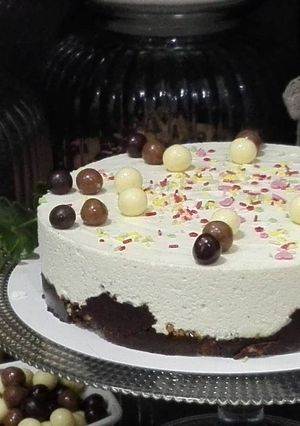 Una foto de Tarta mousse de chocolate blanco