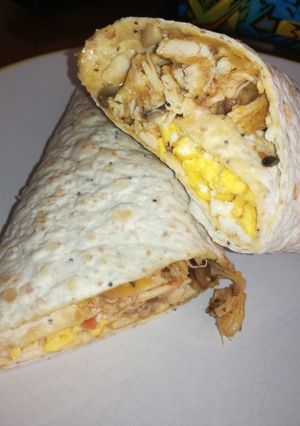 A picture of Breakfast wrap.