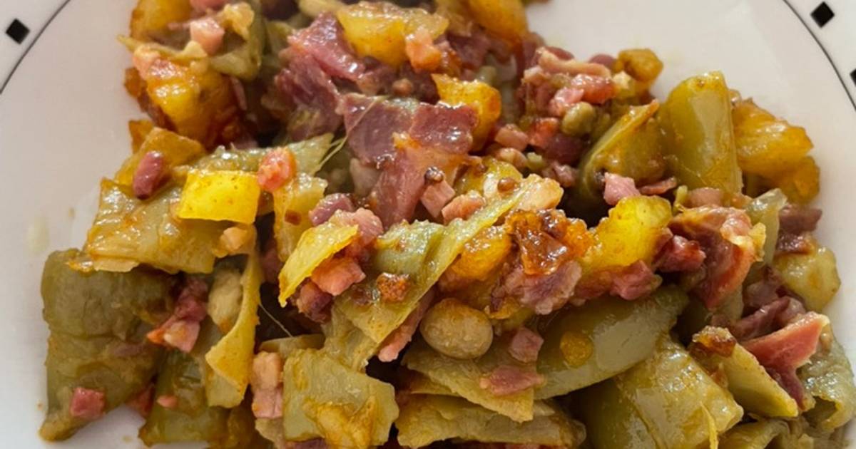 Receta de judías verdes con patatas sana y fácil de preparar