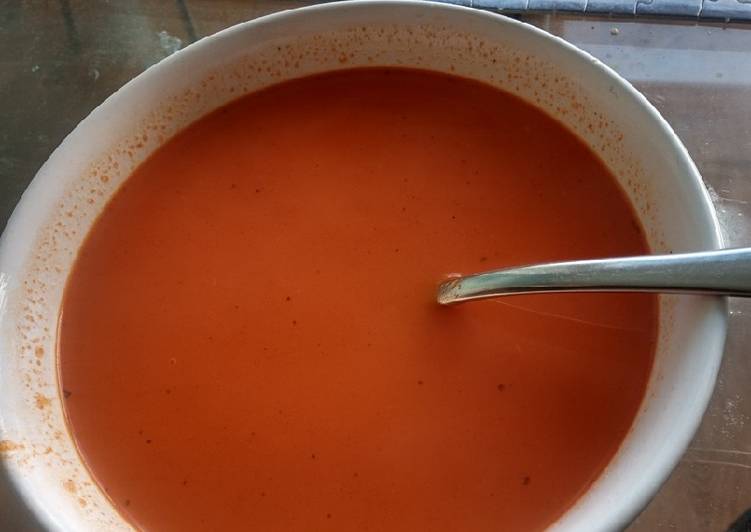 Steps to Prepare Quick Hot paprika soup
