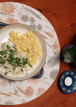 Una foto de Frijol Chino con Huevo Revuelto