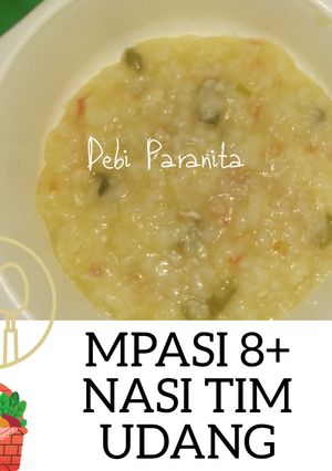 Foto resep MPASI 8+ NASI TIM UDANG