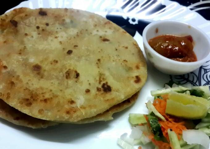 Recipe of Homemade Aloo Paratha /Potato stuffed Indian flat bread