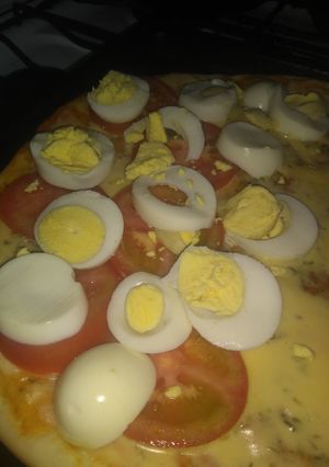 Una foto de Pizza casera