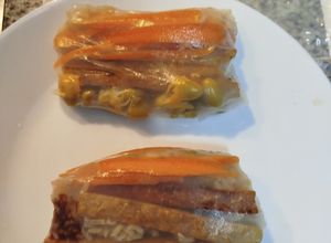 Una foto de Rollitos de tempeh