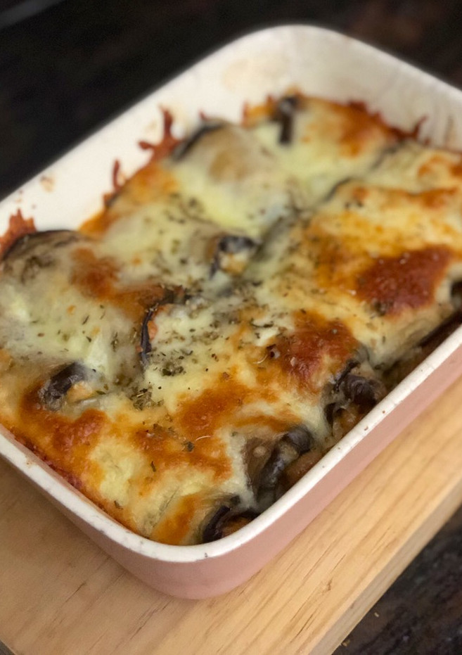 Una foto de Canelones de berenjena 🍆