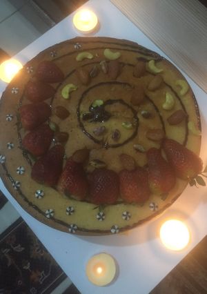 عکسی از دستور کیک آجیلی