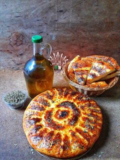 صورة لوصفة خبز بالجبن والزعتر