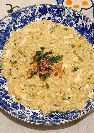 Foto resep Bubur Oatmeal Daging