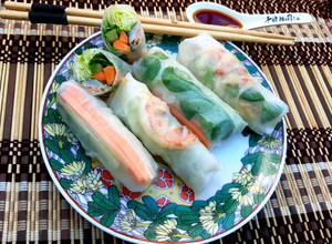 Foto di Fresh spring rolls vietnamiti