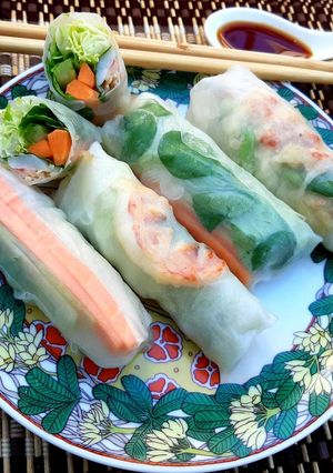 Foto di Fresh spring rolls vietnamiti