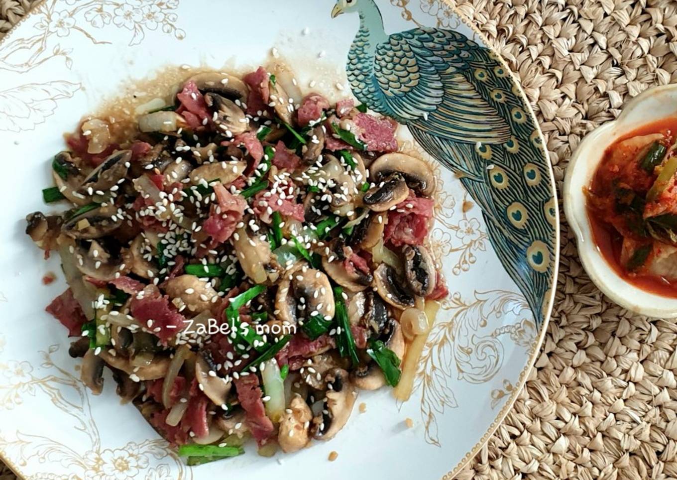 Bacon & Jamur ala Korea