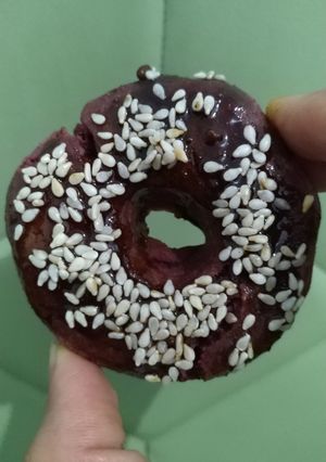 Foto resep GF Purple Sweet Potato Donuts - Donat Ubi Ungu GF