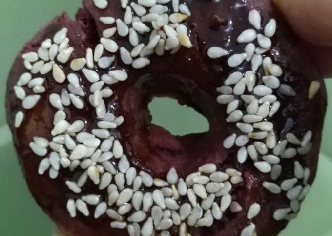 GF Purple Sweet Potato Donuts - Donat Ubi Ungu GF