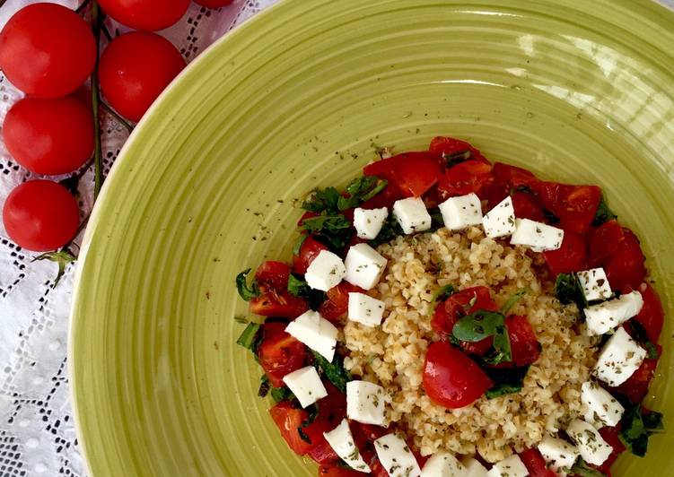 Caprese di bulgur