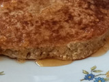 Tortilla de avena, manzana, miel y canela