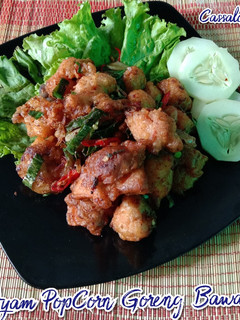 Foto resep Ayam Popcorn Goreng Bawang