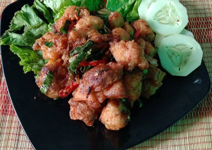 Ayam Popcorn Goreng Bawang