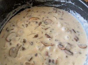Foto resep Mushroom Cream Sauce tanpa heavy cream