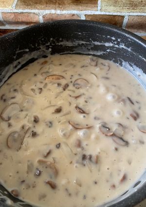 Foto resep Mushroom Cream Sauce tanpa heavy cream