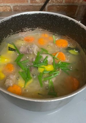 Hình của món Thịt bắp hầm rau củ.