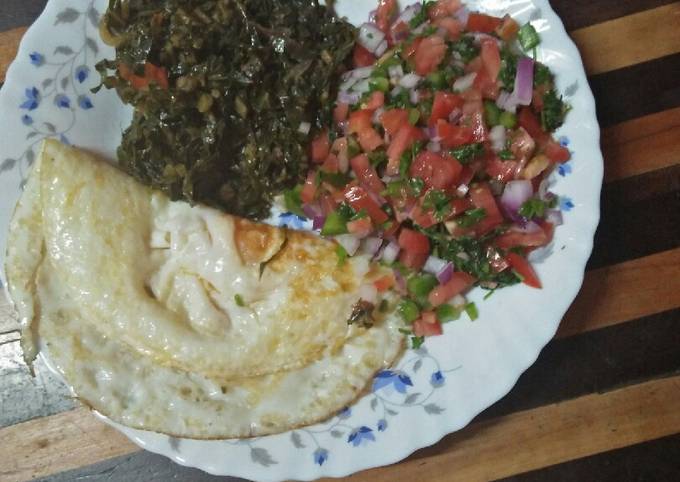 Ugali And Mboga Recipe By Lucy Miriti Cookpad