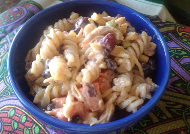 Ensalada mexicana de pasta con aliño rancho fiesta